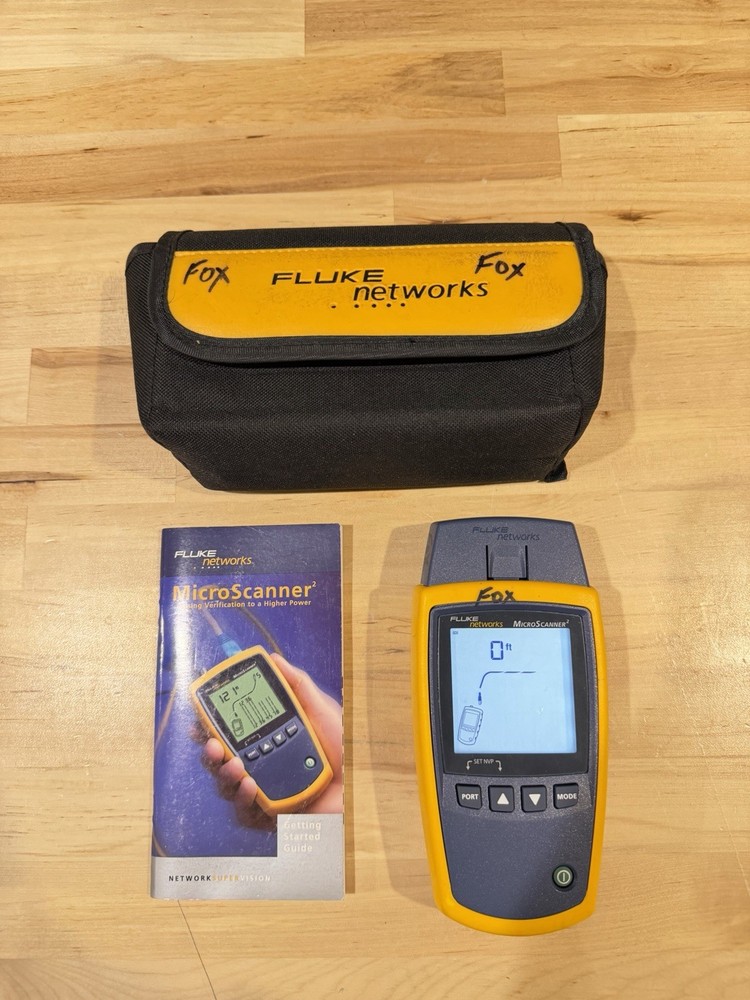 FLUKE NETWORKS MICROSCANNER 2 W/ BAG & MANUAL / SHIPS FAST