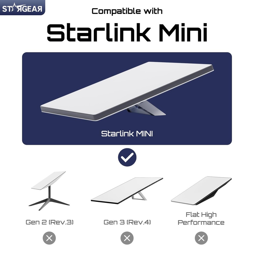 Stargear Starlink Mini Case, Mini Protective Cover Liquid Silicone Case for S...