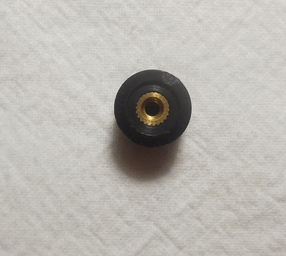 Qty(2) Black RH Threaded Knob 3-56