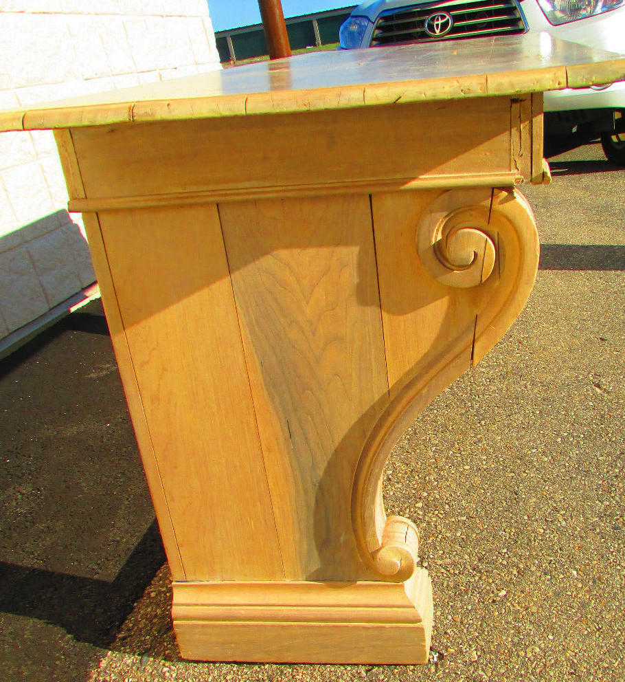 Unusual Antique Italian Credenza Buffet Sideboard