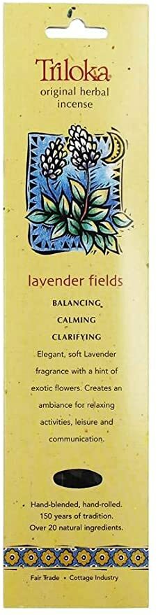 Triloka Original herbal Incense - Lavender Fields - 10 Sticks
