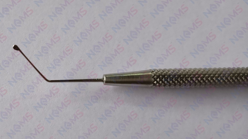 2 Pcs Drysdale Nucleus Manipulator 115mm Flattened Paddle Tip Round Knurl Handle