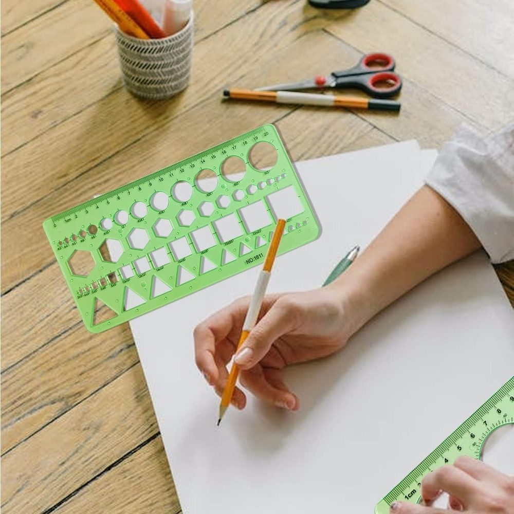 Circle Templates Geometric Drawings Drafting Stencils Measuring Tools Artist...