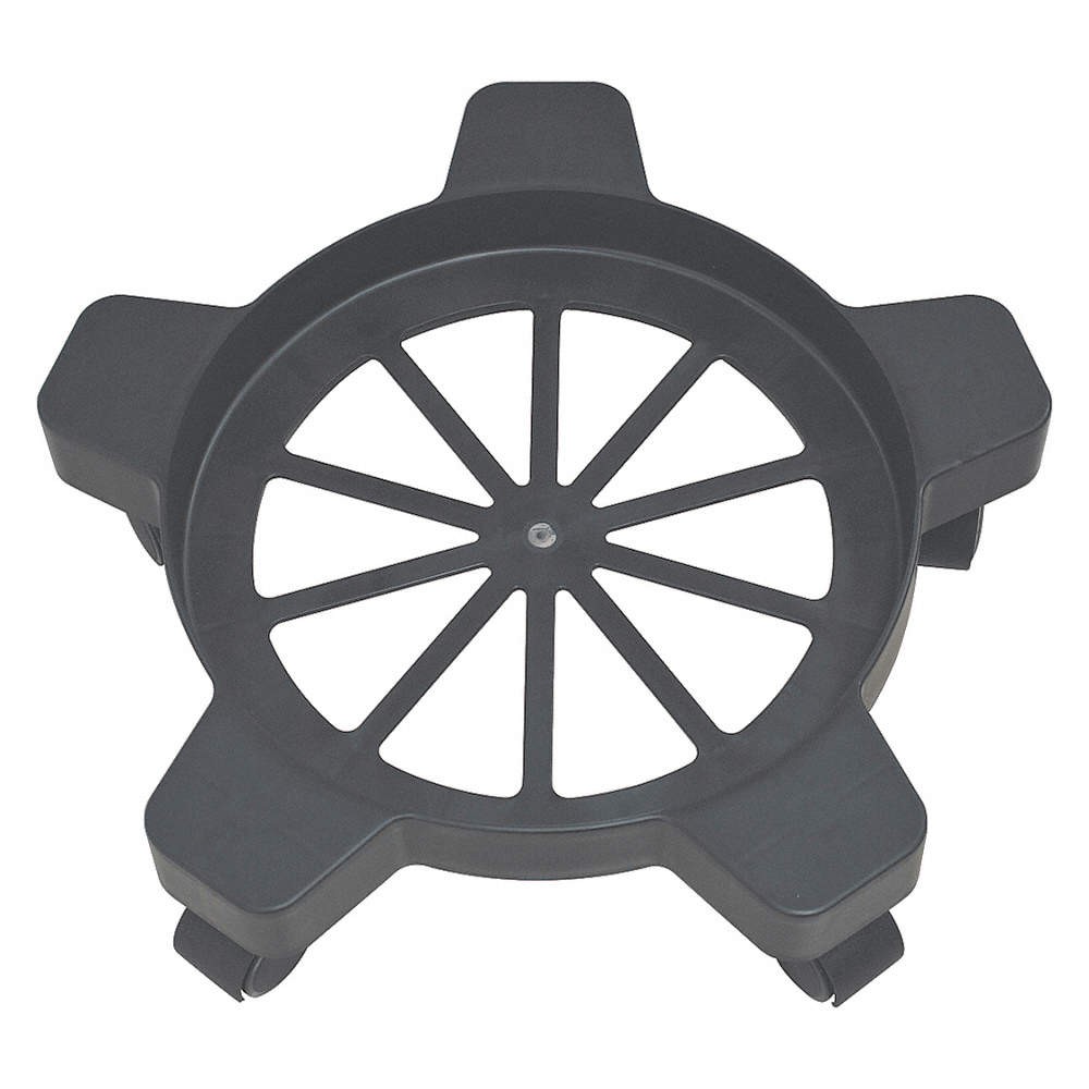 GRAINGER APPROVED 38RY68 Pail Dolly,75 lb.,Plastic,Black 38RY68
