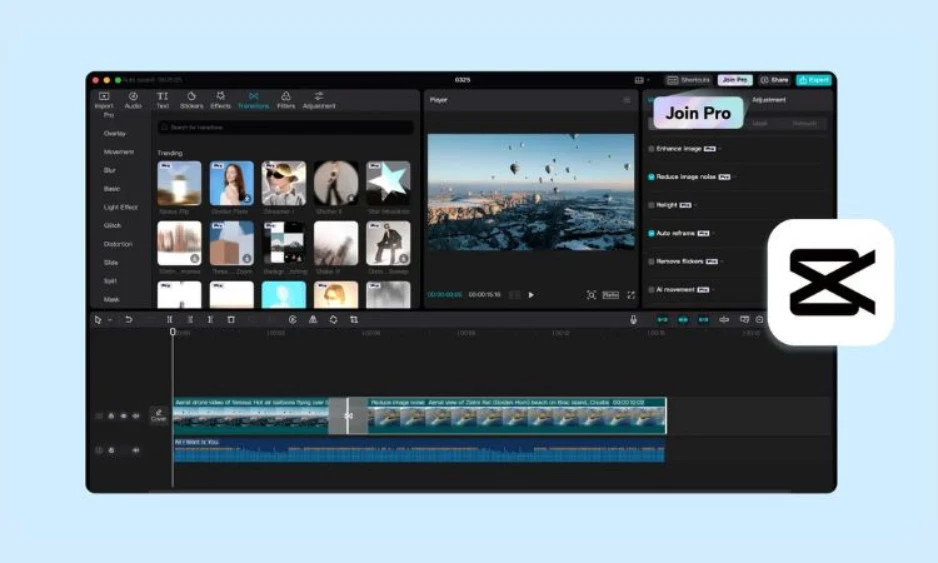 CapCut Pro 12 Months Access - AI Features & 4K - Mobile/PC/Web - Fast Delivery