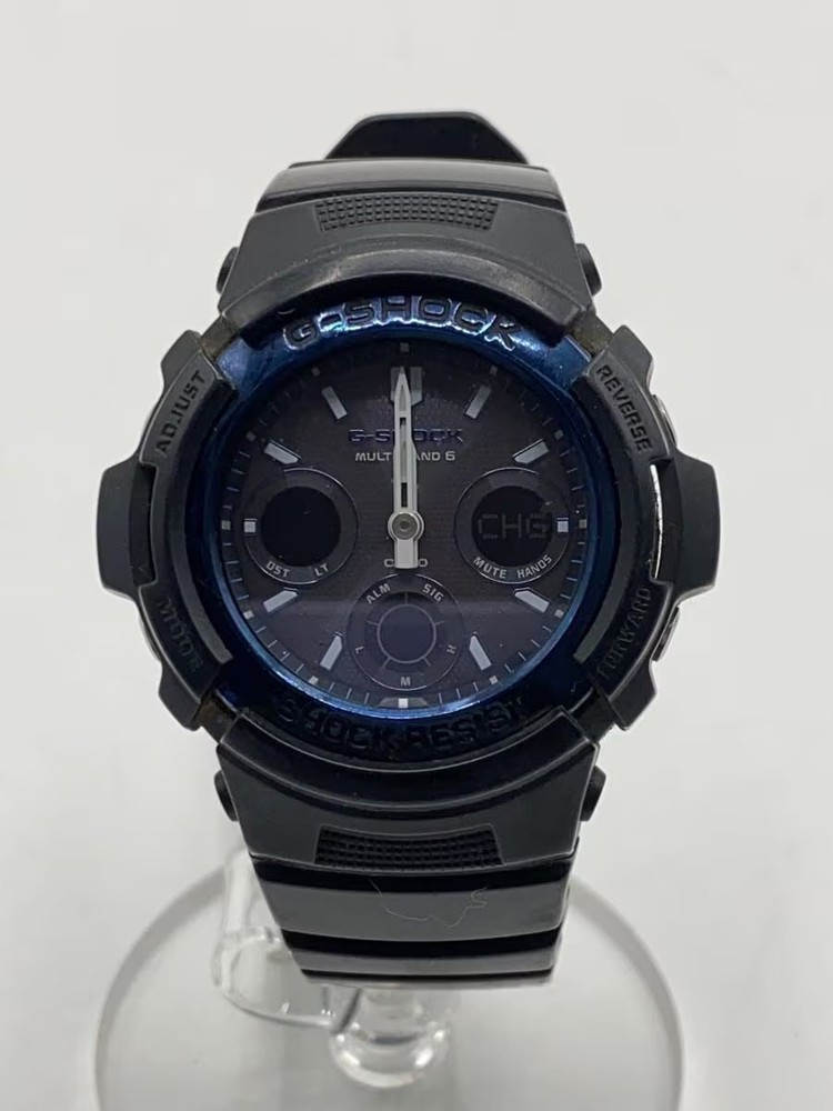 CASIO Solar Watch Analog GRY BLK AWG M100A
