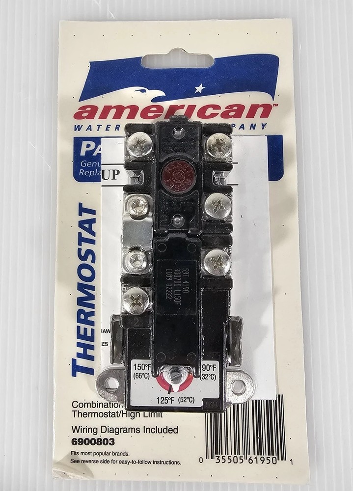 NEW American Thermostat 6900803 Water Heater Thermostat