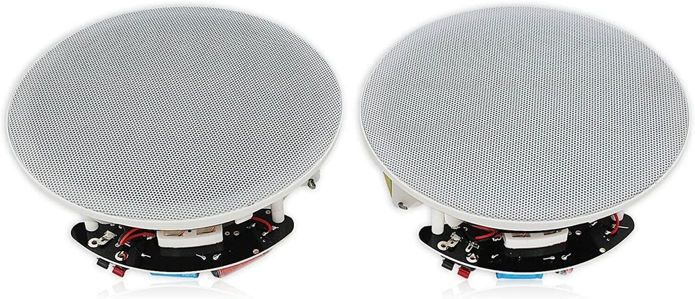Herdio 6.5” 2-Way Flush Mount in-Ceiling Speakers Passive Wired Kitchen Speaker