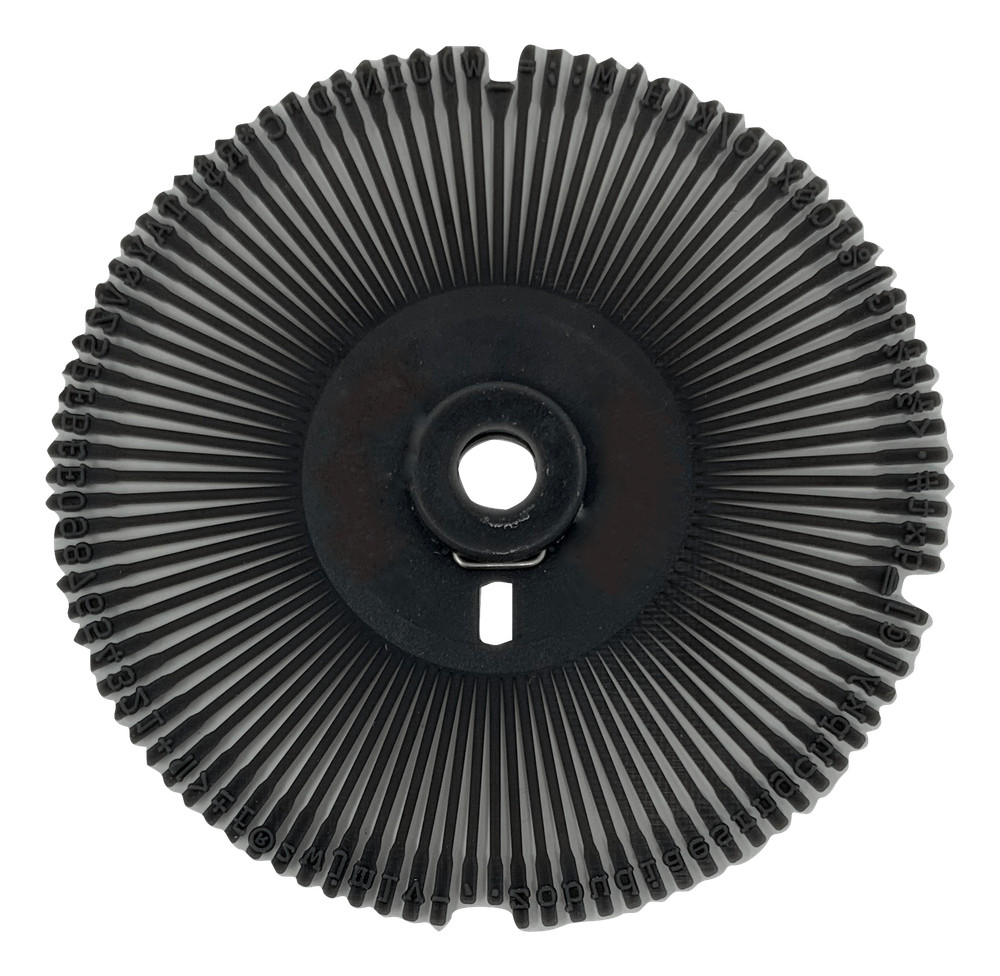 Rarotype Compatible IBM Actionwriter Script 12 Printwheel