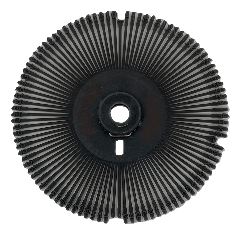 Rarotype Compatible IBM Actionwriter Script 12 Printwheel