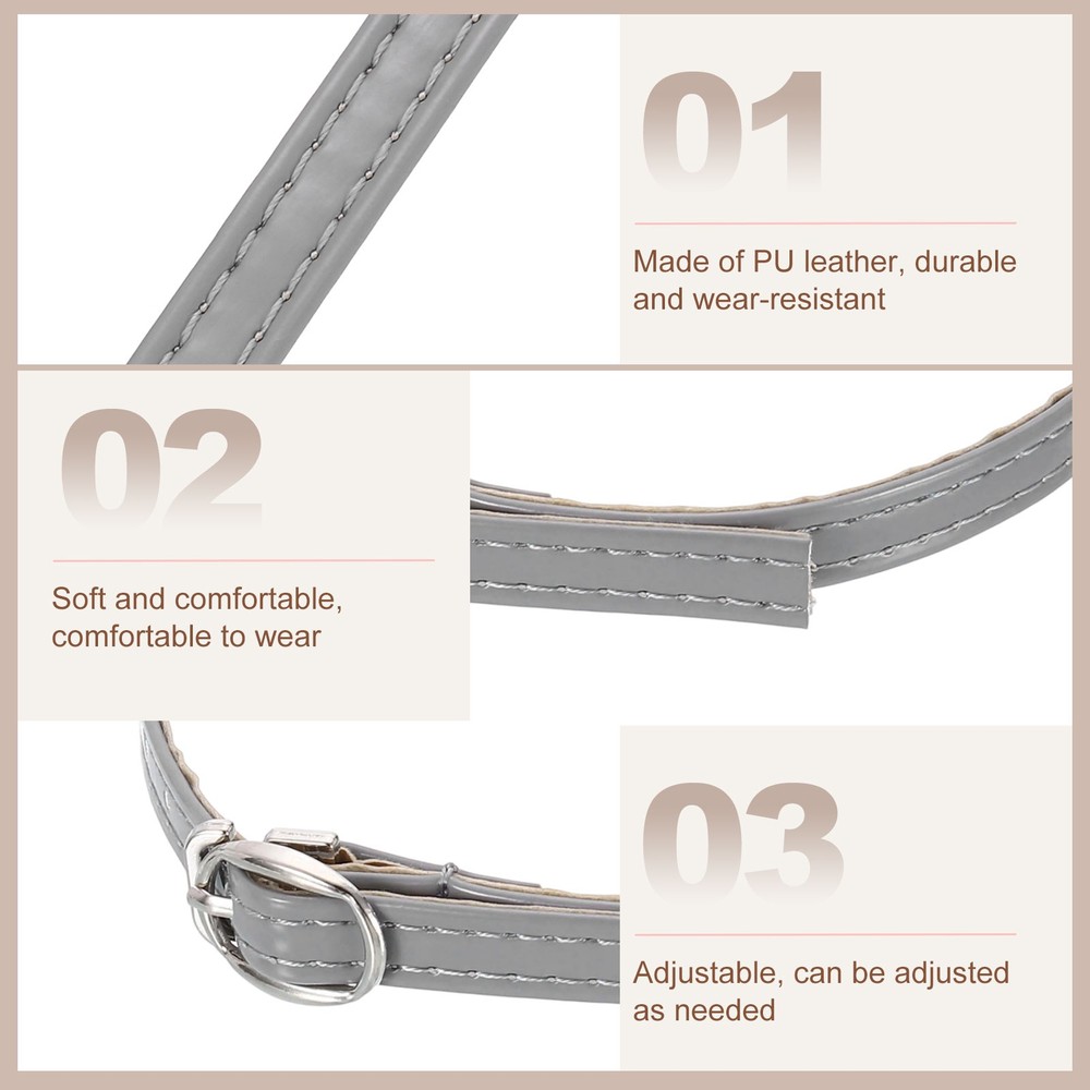 2 Pair Replacement Ankle Strap for Heels Shoe Bands, Gray