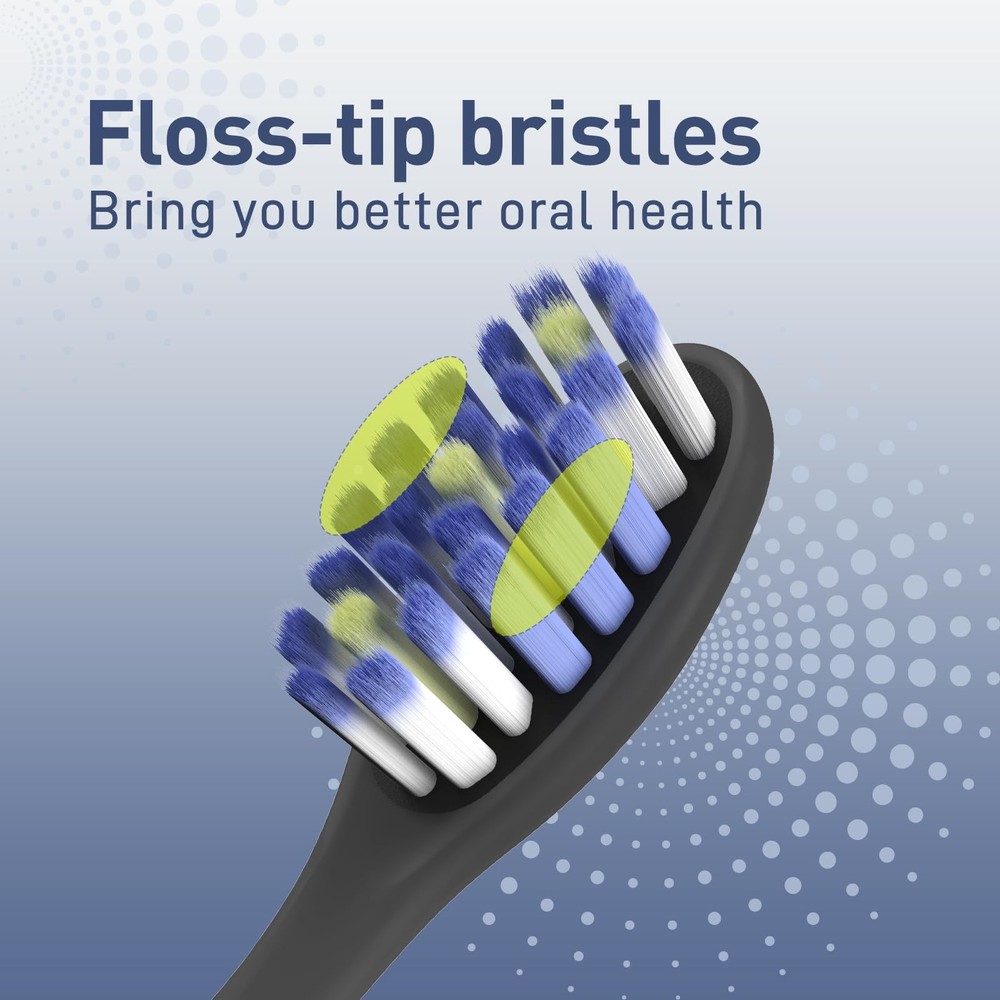 Replacement Toothbrush Heads Compatible with Colgate 360 Floss Tip - Soft Bru...