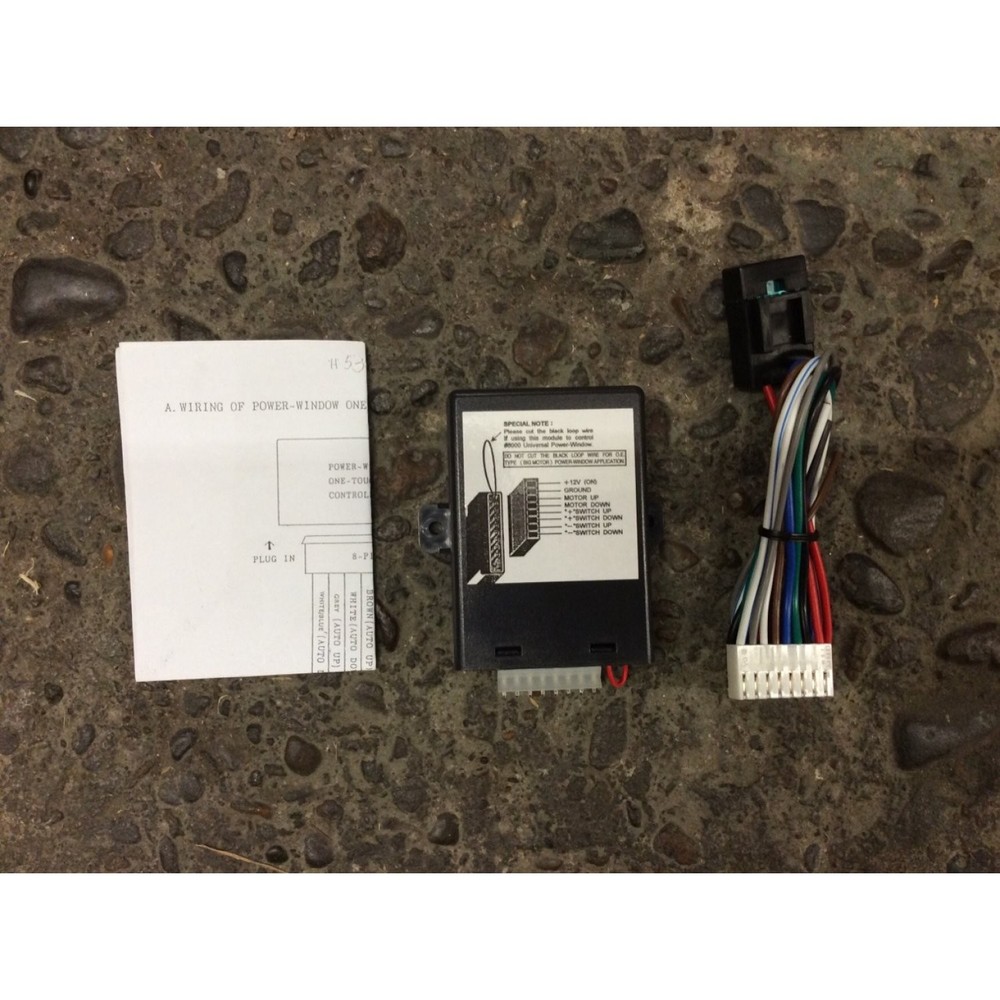 Autoloc One Touch Up Down Car Power Window Switch Control Module 12V Universal