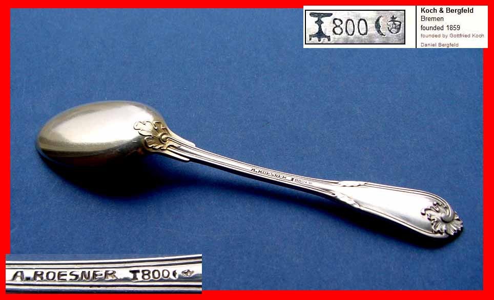 Spoon by Koch & Bergfeld, 800 Silver C382