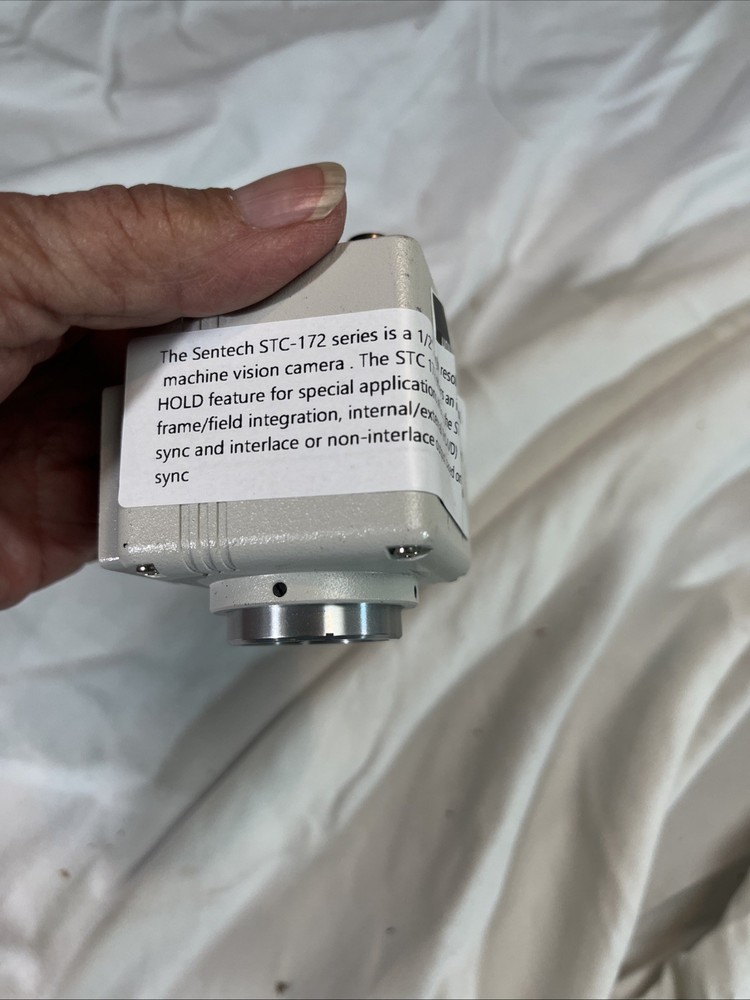 SENTECH STC-172 HIGH RESOLUTION CCD EIA MACHINE VISION CAMERA UNTESTED