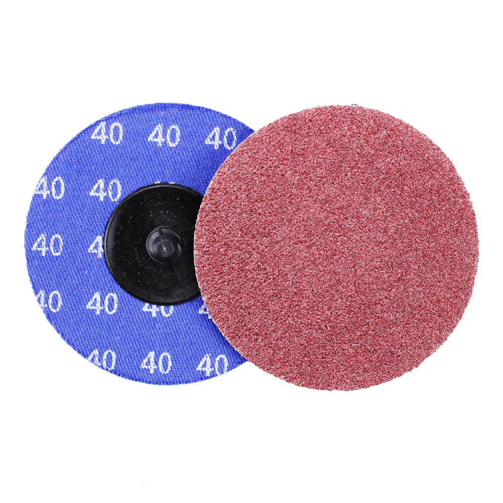 50 Pack - 3" A/O Quick Change Disc 40 Grit Black Hawk, Type R Roloc