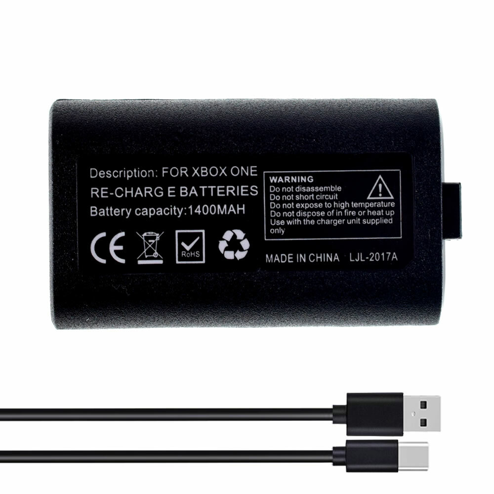 Rechargeable Battery +Type C Charging cable For XBOX Series X Controller