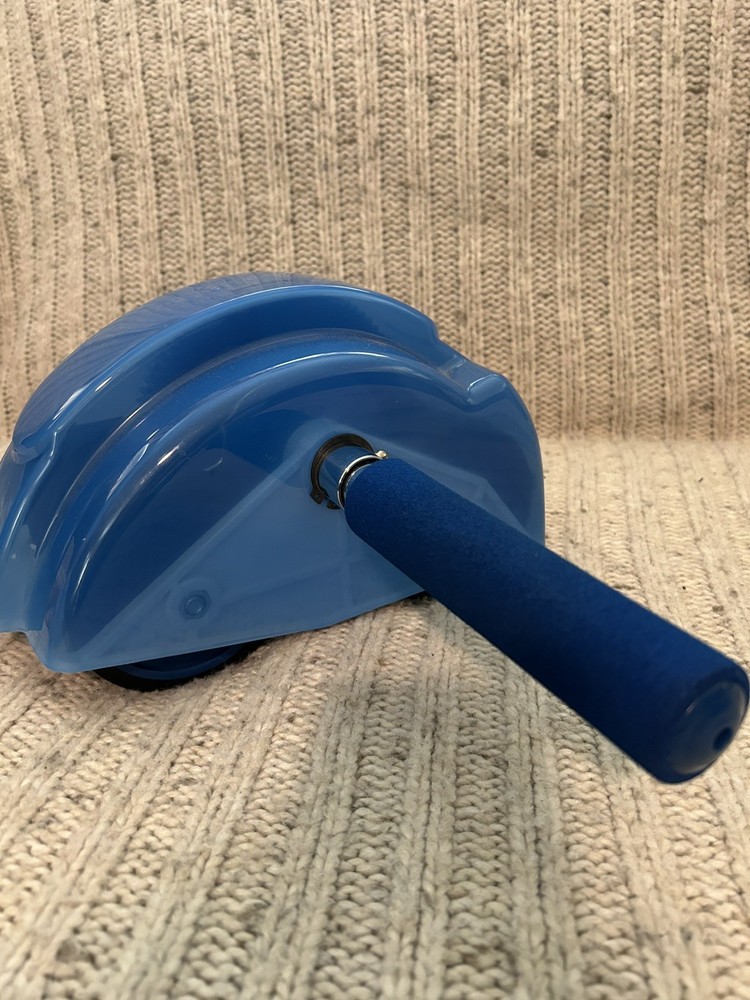 The Original Ab Slide Abdominal Roller Workout Exercise Machine Blue Vintage