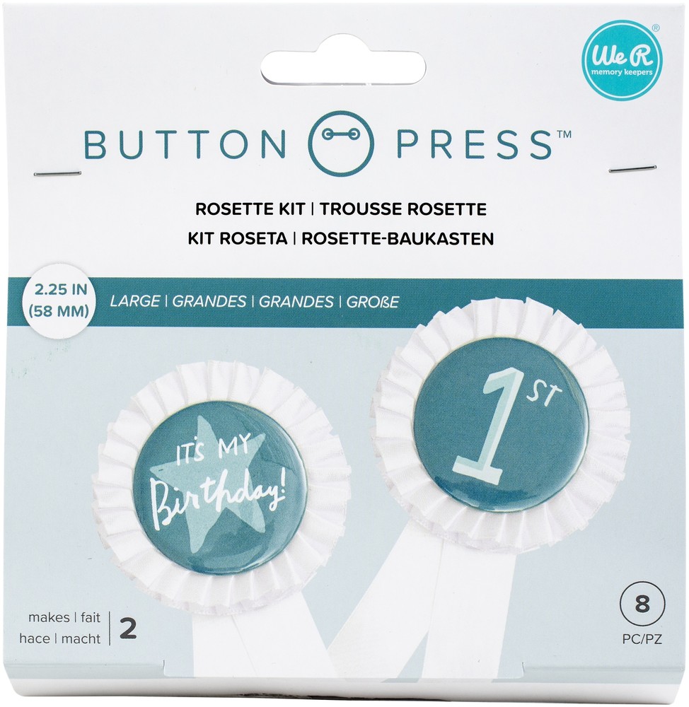 We R Memory Keepers Button Press Rosette Kit-Makes 2 - 3 Pack