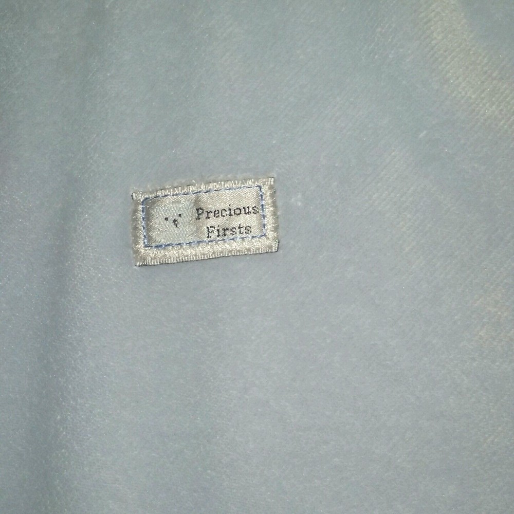 Carter's Precious Firsts BLUE BEAR Security Blanket Soft Lovey Just One Year