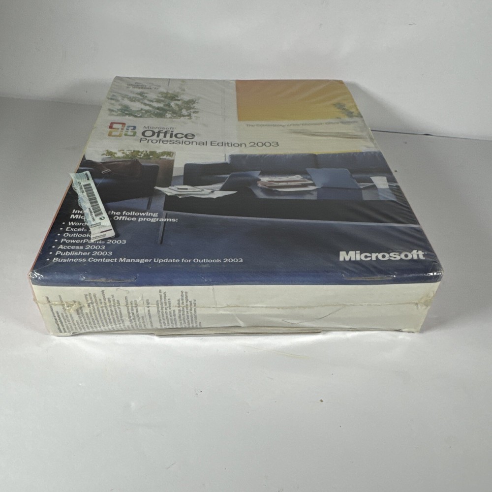 Microsoft Office Professional 2003 Sealed Retail Box Word Excel Access