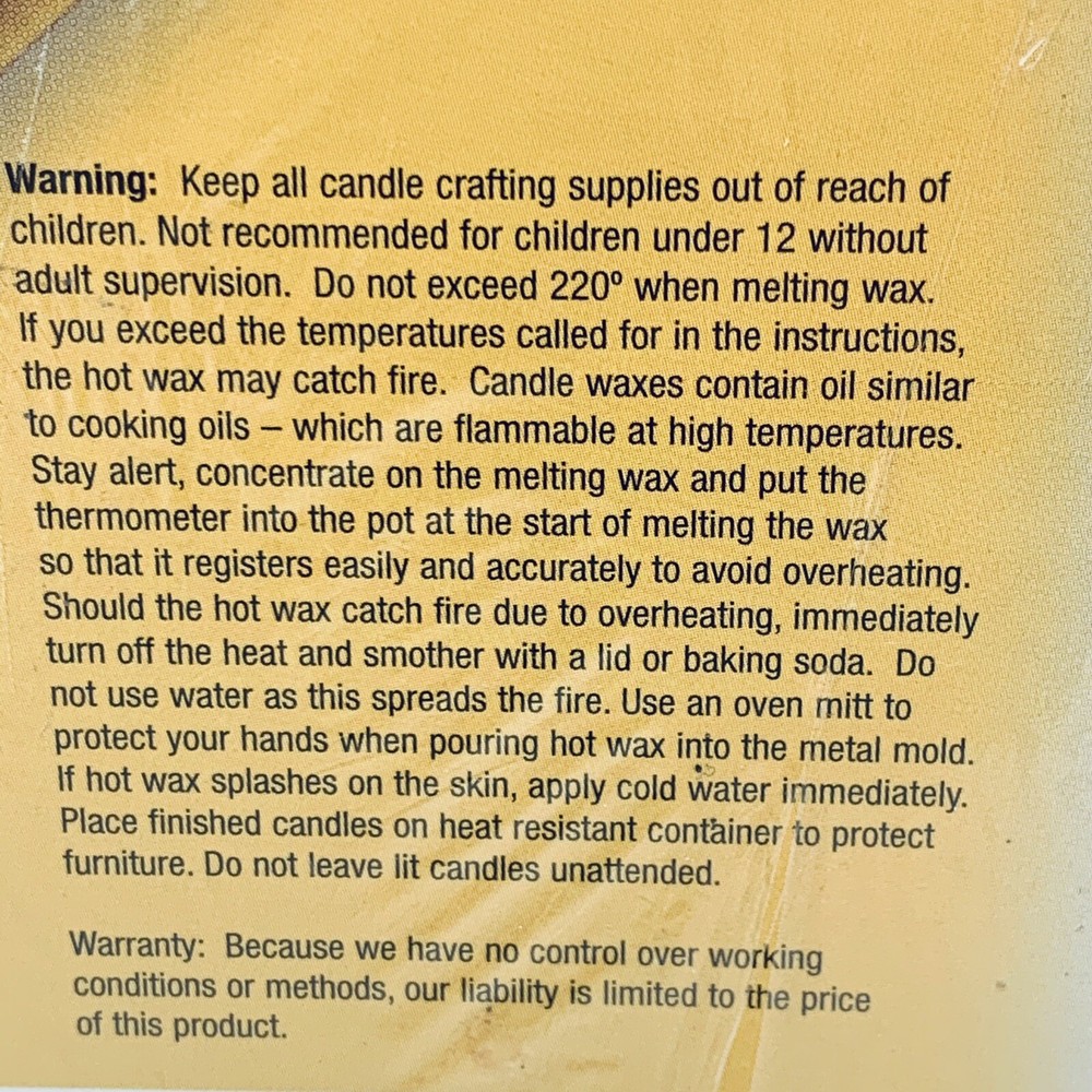 Yaley Candlemaking Made Easy Candle Making Kit New 3 Colors Vanilla Sent