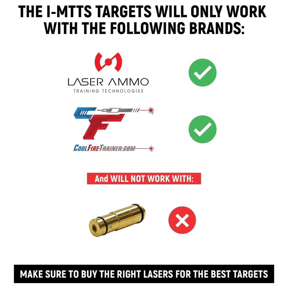 LASER AMMO 5 pack Interactive Multi Training Targets (i-MTTS-5)