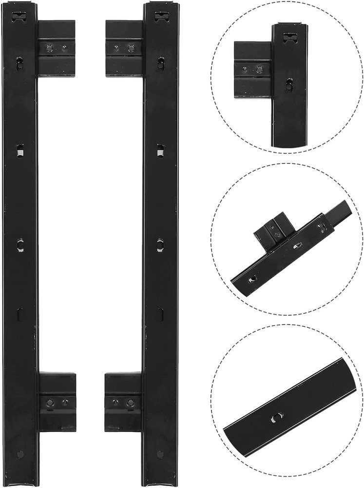 Veemoon Adjustable Under Desk Keyboard Tray Slide Rails Computer Accessories