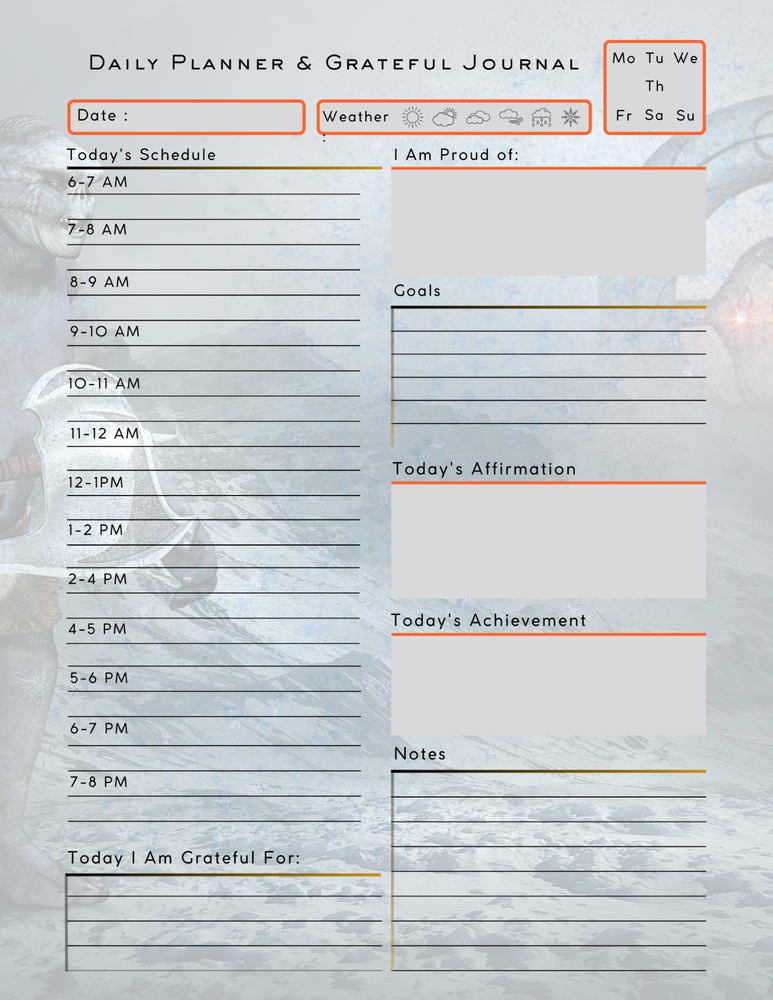 Are We Alone? Daily Planner & Grateful Themed Journal
