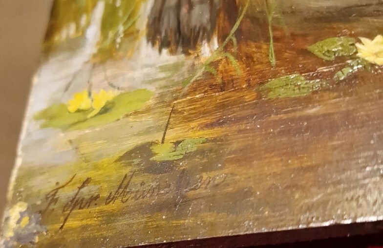 Painting on wood, Munich