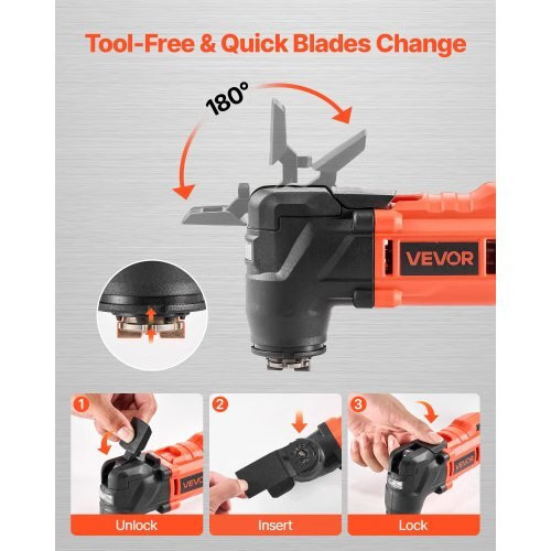 Cordless Oscillating Tool, 20V Oscillating Multi Tool Kit with 6 Variable Speeds
