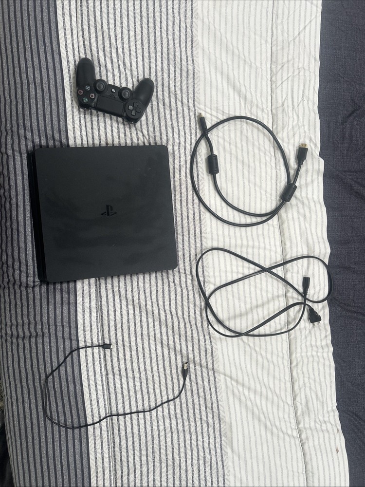 Sony PlayStation 4 Black Game Console With Controller, Power, HDMI, & USB Cord