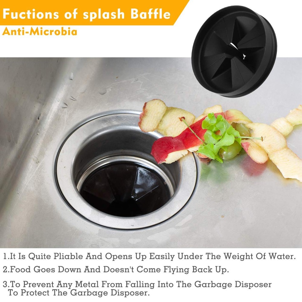 Sink Baffle, for Evolution, Garbage Disposal Splash Guards,Quite Collar,Drain...