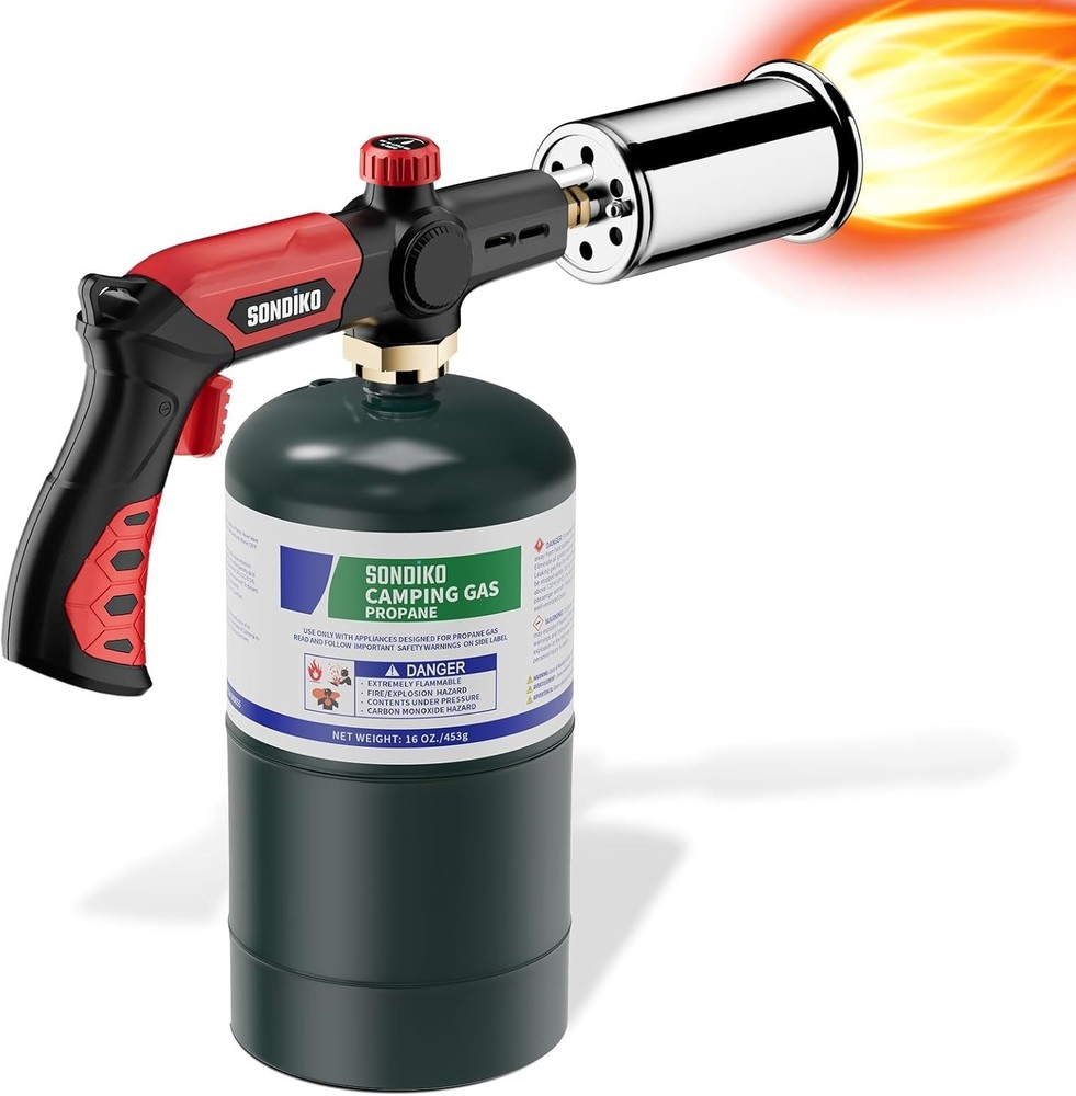 Propane Torch Aluminum Adjustable Searing BBQ Campfire Cooking Tool
