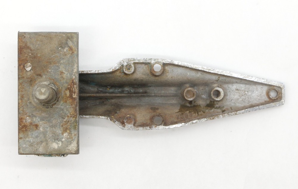 Vintage 7.75 in. Chrome Over Brass Ice Box Hinge