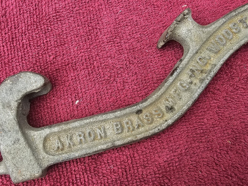 Akron Brass #10 Cast Iron Spanner Fire Hose Wrench