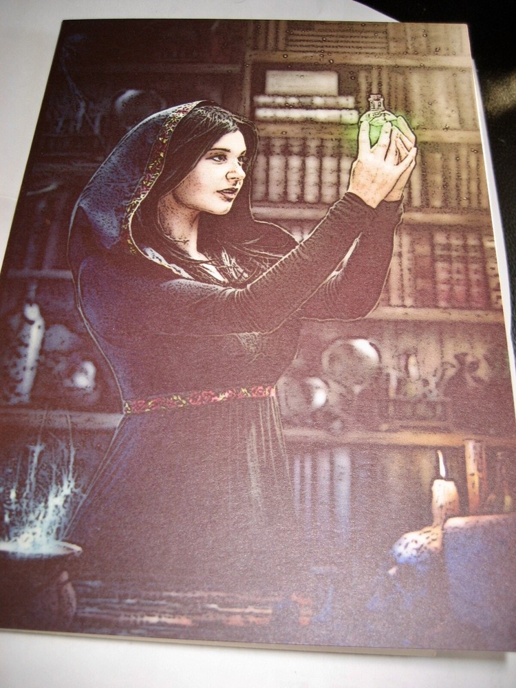 Spellcaster Witch Pagan Greeting Card