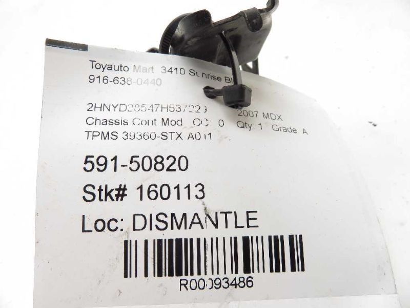 07-09 ACURA MDX TIRE PRESSURE COMPUTER CONTROL MODULE ECM ASSEMBLY