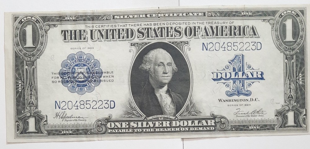1923 One Dollar Silver Certificate Large Size Note FR-237 About Uncirculated