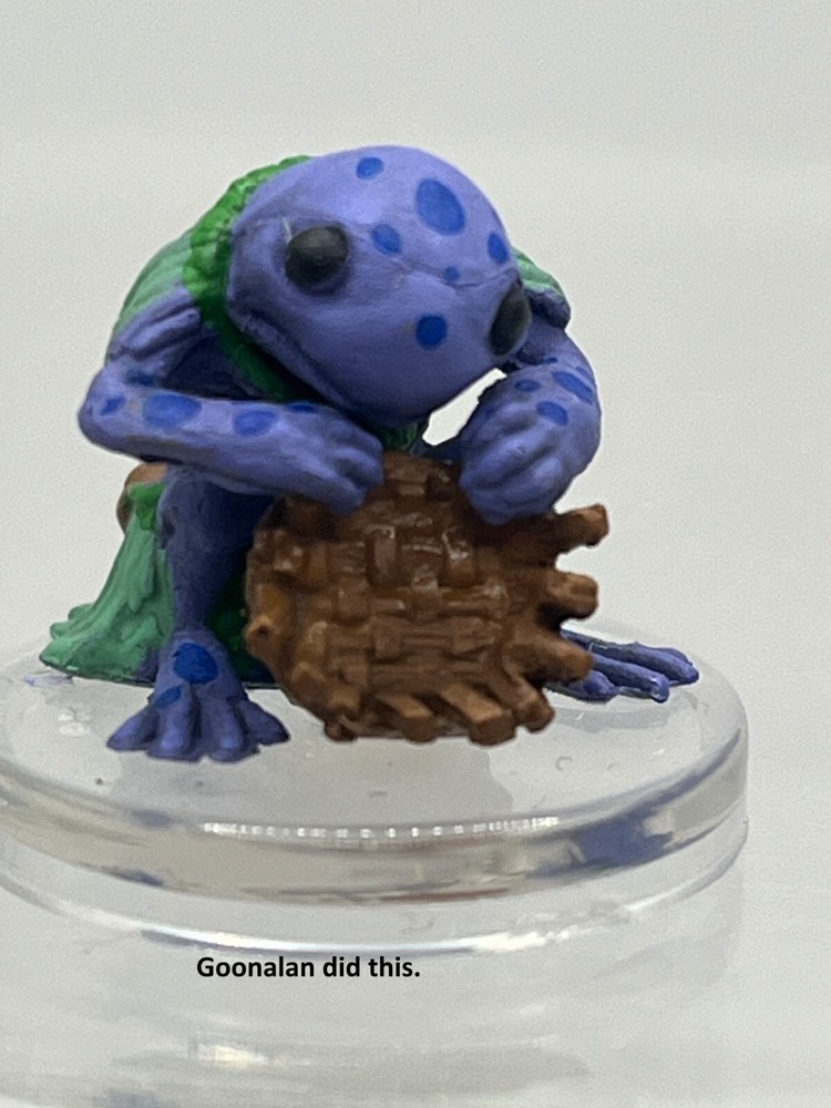 D&D Pathfinder Mini Grung Warband Blue Grung UNIQUE