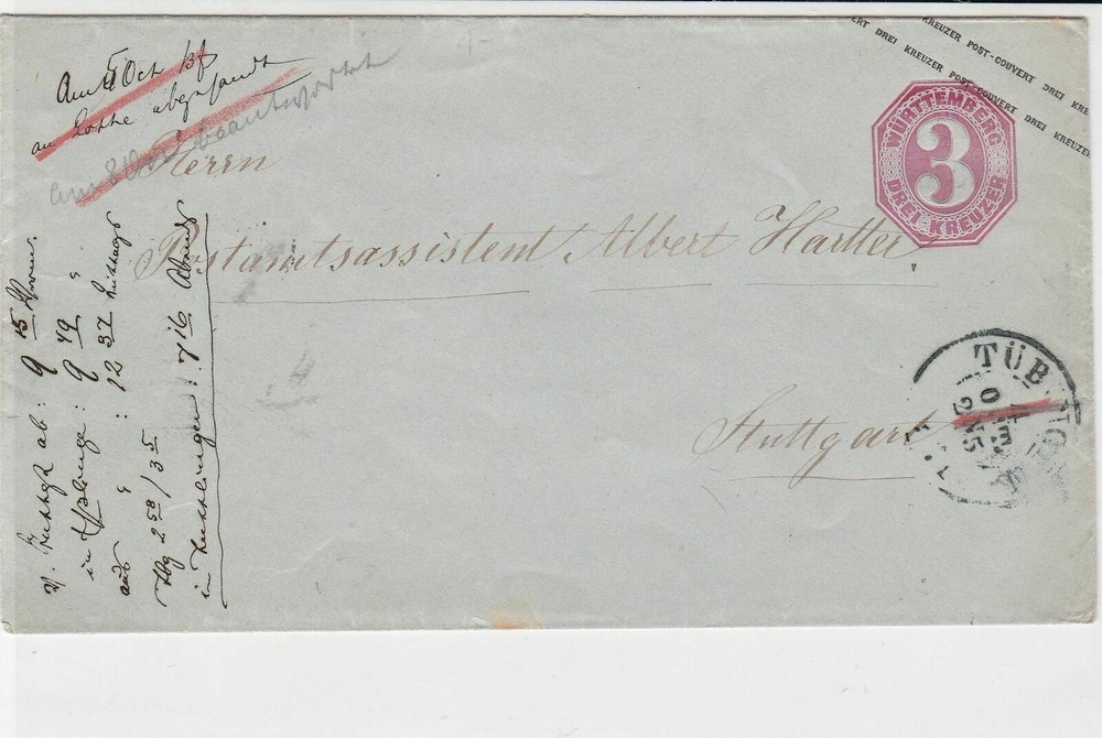 germany 1870s stamps cover ref 21053