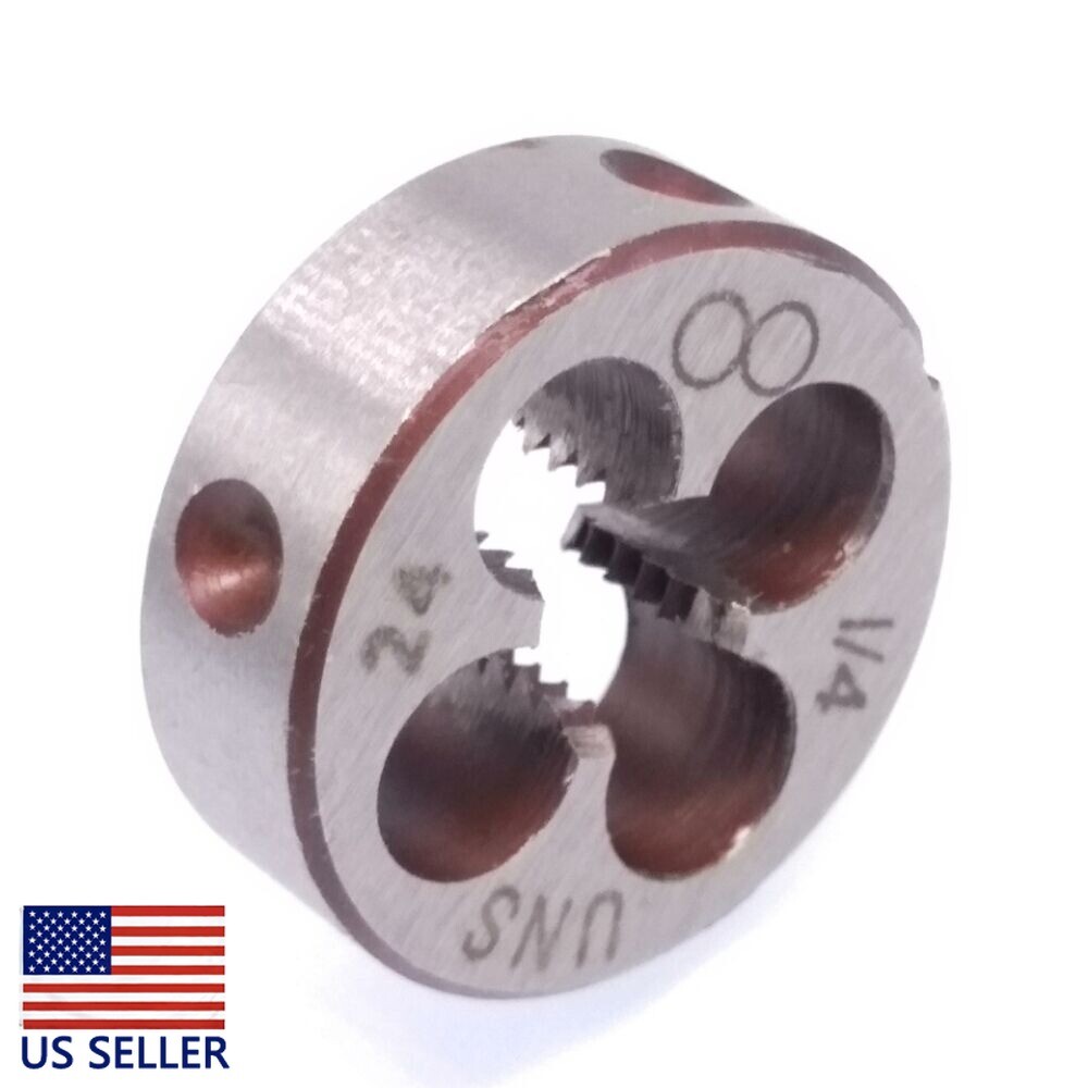 1PC HSS 1/4-24 UNS Die Right Hand Thread