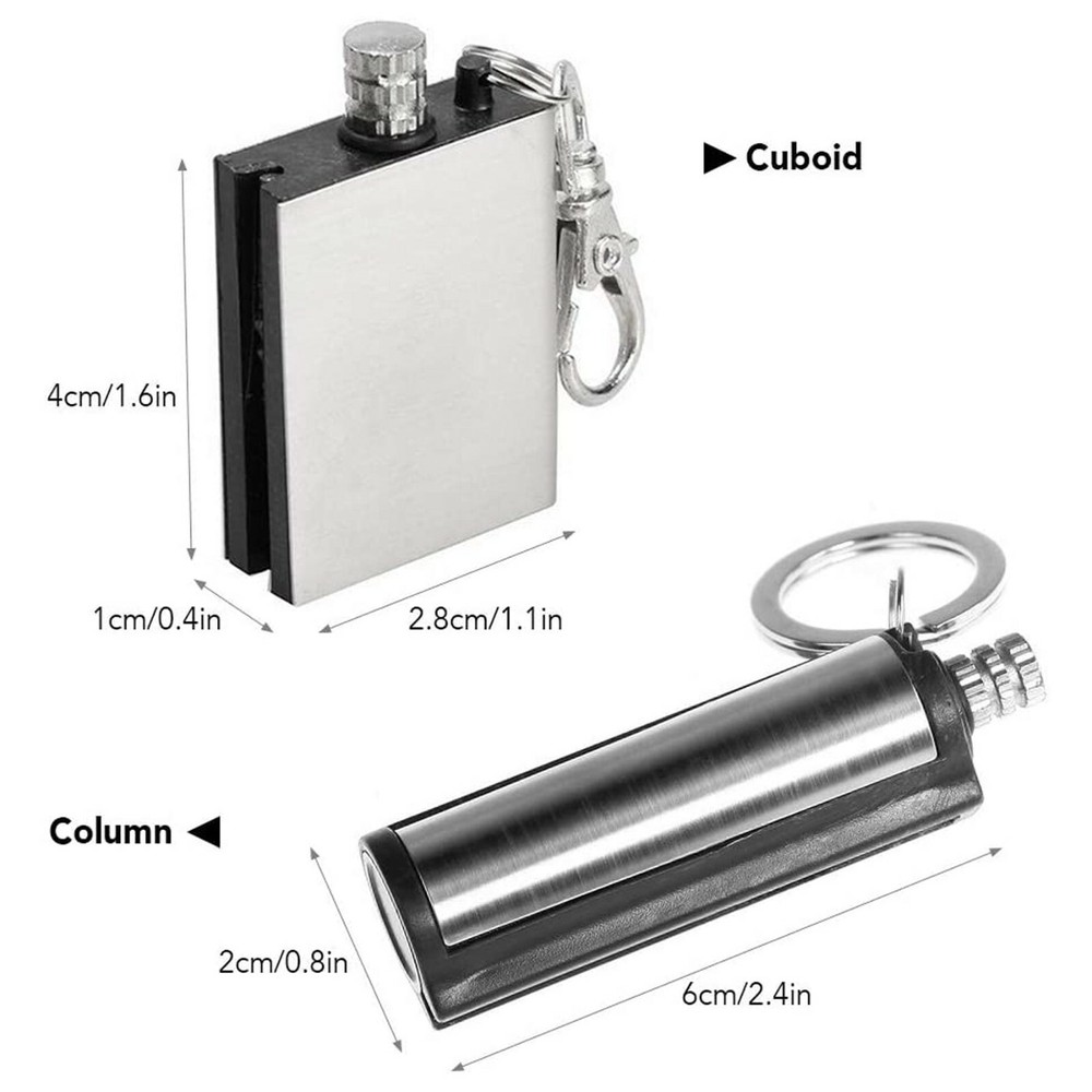Lighter Flint Magnesium Emergency Fire Starter Camp Survival Refill Waterproof