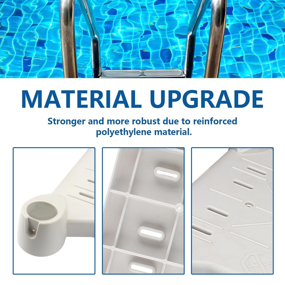 Platform Replacement for Above Ground BiltMor Swimming Pool Step (Gery)