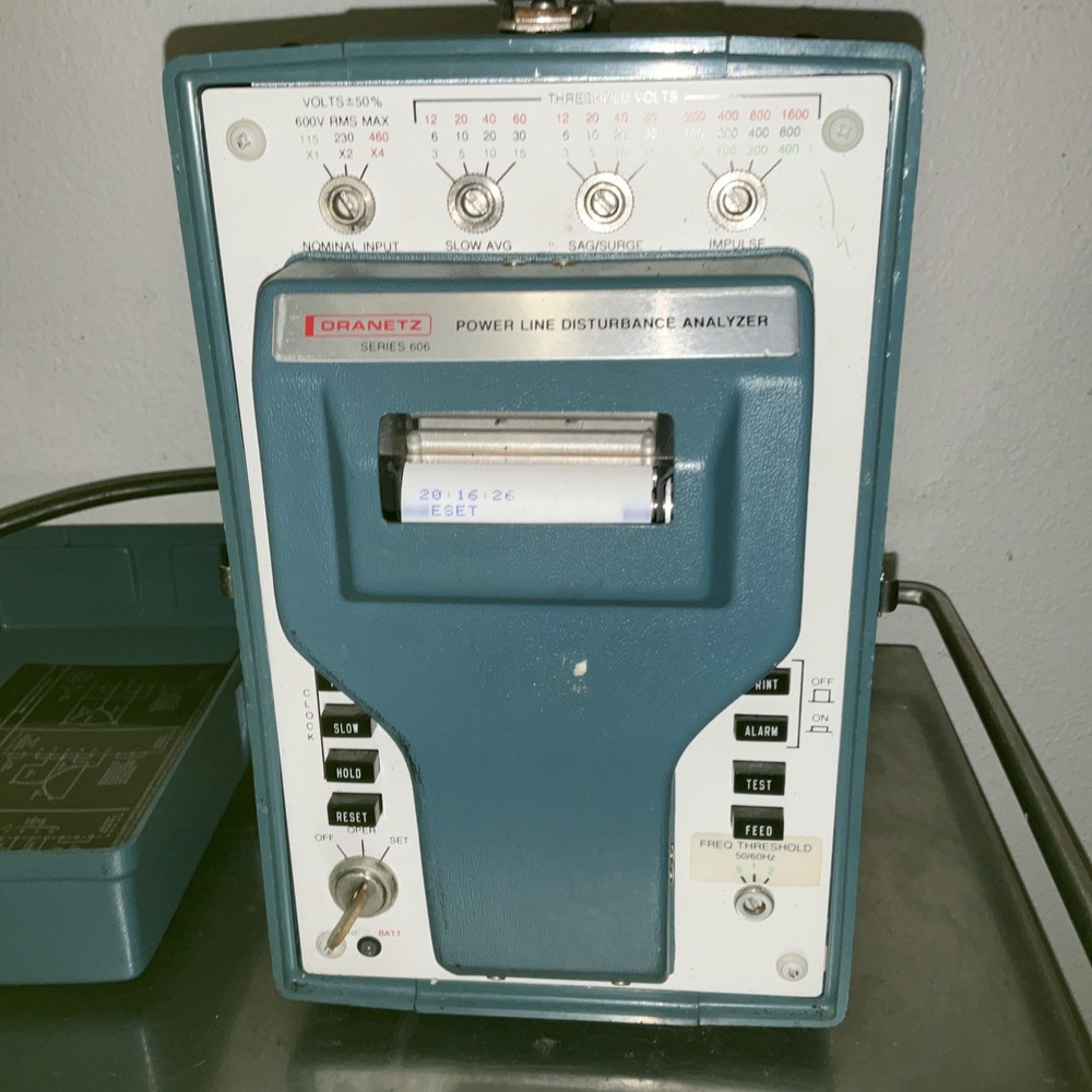 DRANETZ SERIES 606-1 UNIVERSAL DISTURBANCE ANALYZER With Printer