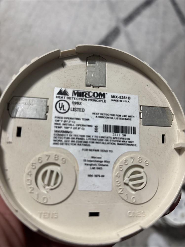 Mircom MIX-5251B Addressable Heat Detector