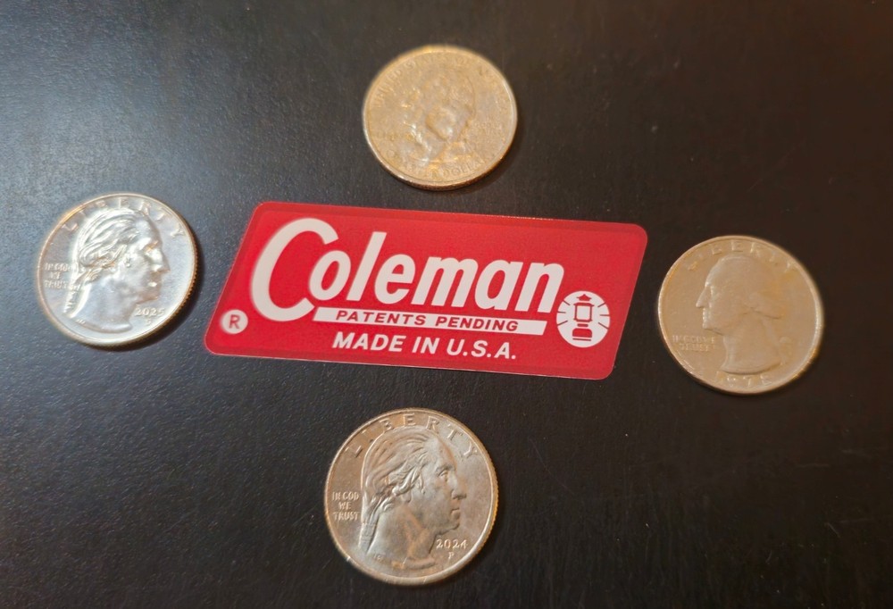 Coleman Lantern Sticker Decal "1965 Cooler" Edition.