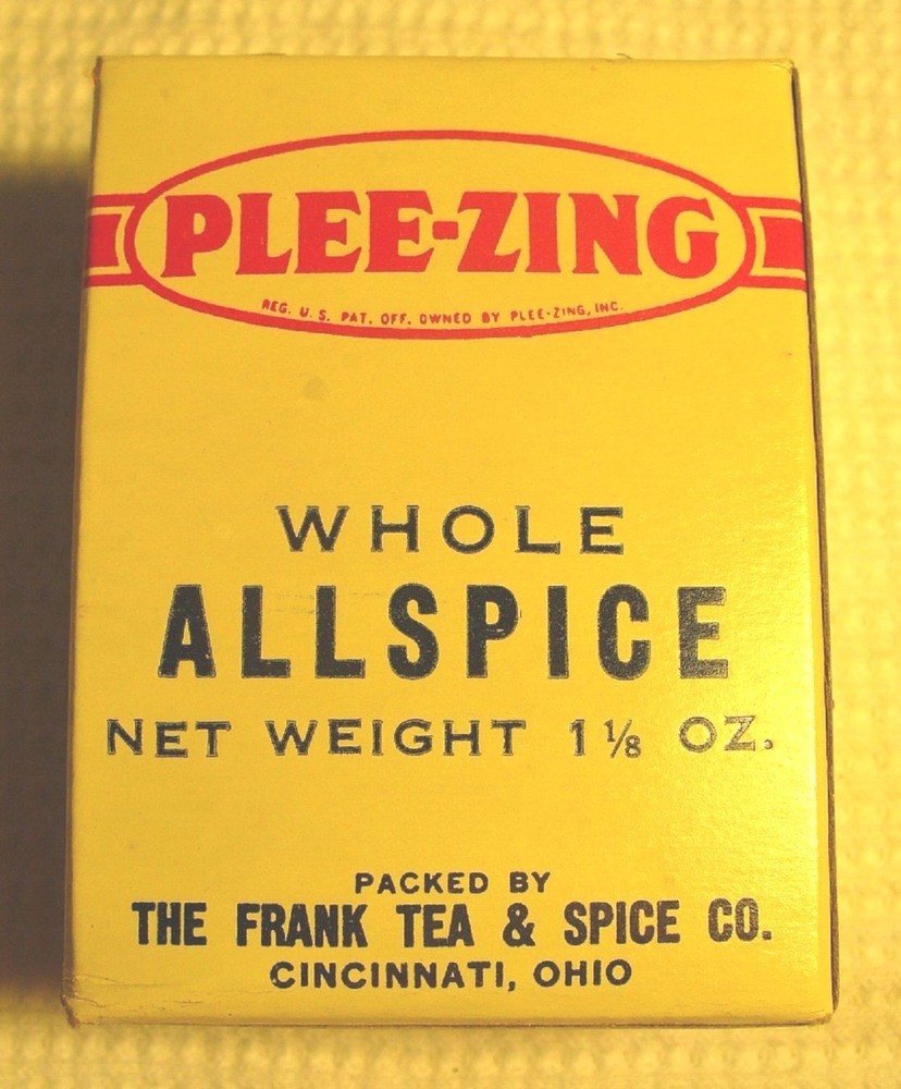 Vintage PLEE-ZING ALLSPICE Spice Box - NOS - Mint Condition