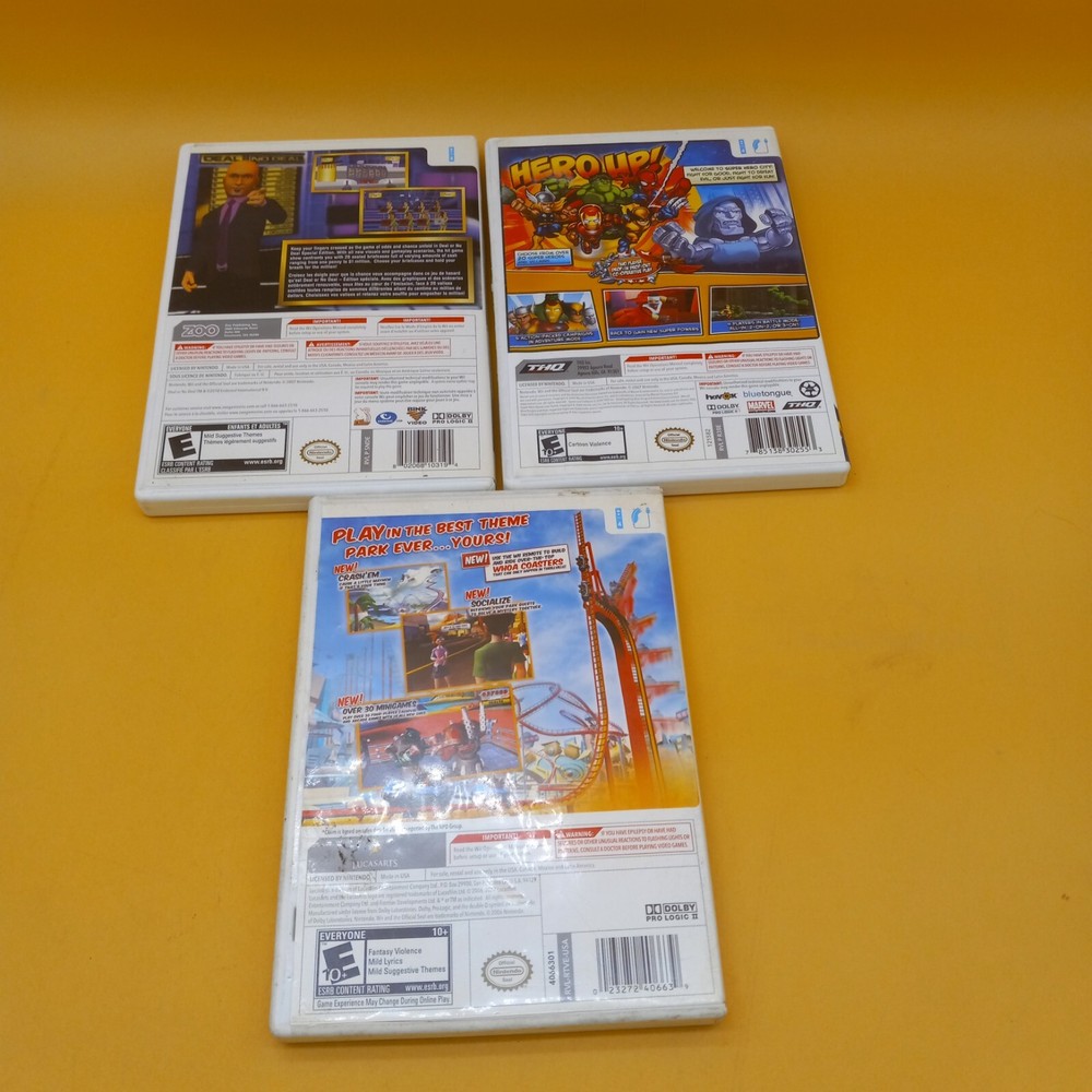 Wii Nintendo console bundle Games includes all items in Picture