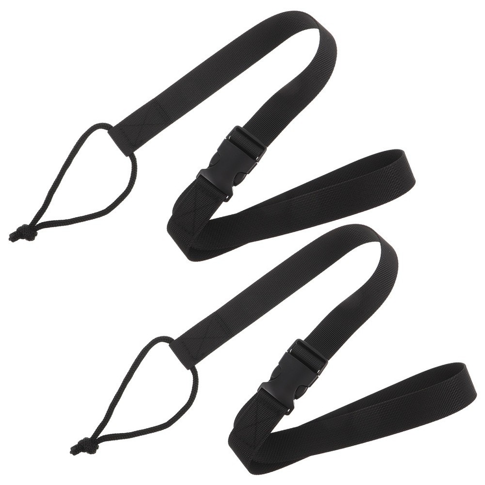 2 Pcs Snowboard Leash Binding Straps Men's Adjustable Lightweight